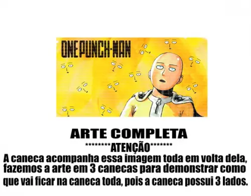 Caneca Polímero One Punch Man Personalizada