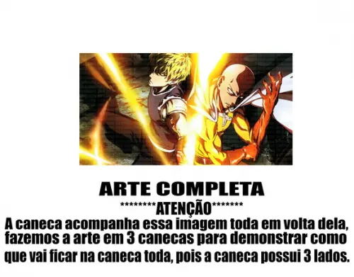 Caneca Polímero One Punch Man Personalizada