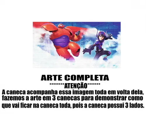 Caneca Polímero Operação Big Hero Personalizada