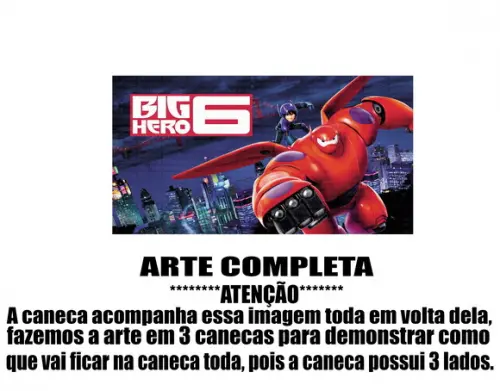 Caneca Polímero Operação Big Hero Personalizada