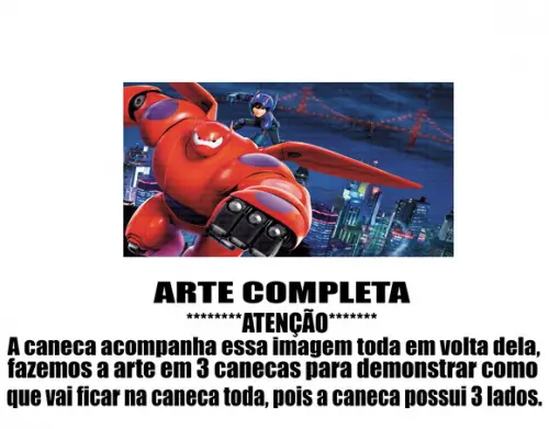 Caneca Polímero Operação Big Hero Personalizada