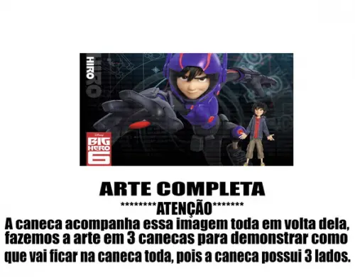 Caneca Polímero Operação Big Hero Personalizada