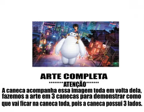 Caneca Polímero Operação Big Hero Personalizada