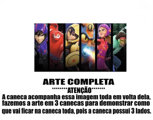 Caneca Polímero Operação Big Hero Personalizada