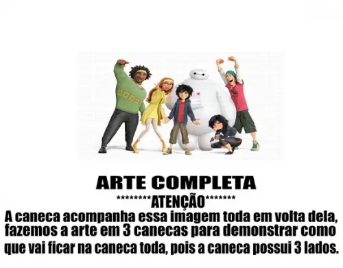 Caneca Polímero Operação Big Hero Personalizada