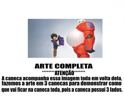 Caneca Polímero Operação Big Hero Personalizada