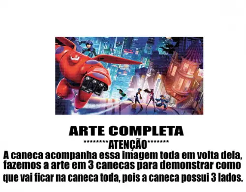 Caneca Polímero Operação Big Hero Personalizada
