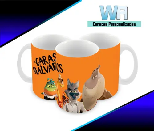 Caneca Polímero os Caras Malvados Personalizada