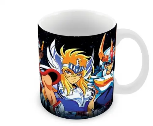 Caneca Polímero os Cavaleiros do Zodíaco Personalizada