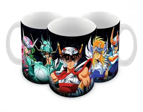 Caneca Polímero os Cavaleiros do Zodíaco Personalizada