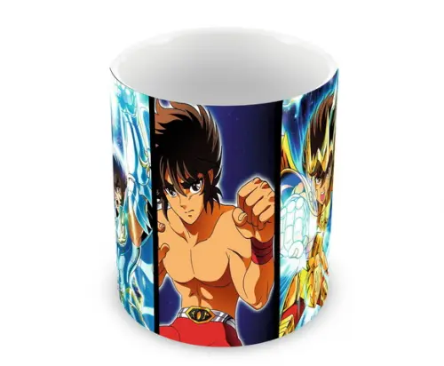 Caneca Polímero os Cavaleiros do Zodíaco Personalizada