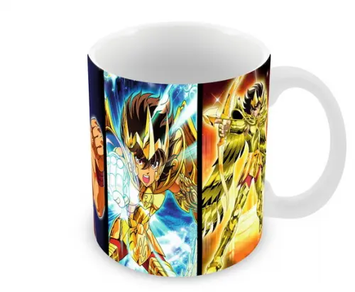 Caneca Polímero os Cavaleiros do Zodíaco Personalizada