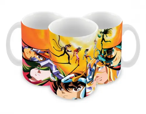 Caneca Polímero os Cavaleiros do Zodíaco Personalizada
