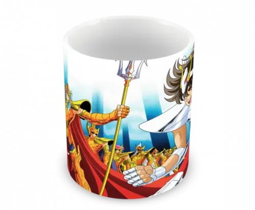 Caneca Polímero os Cavaleiros do Zodíaco Personalizada