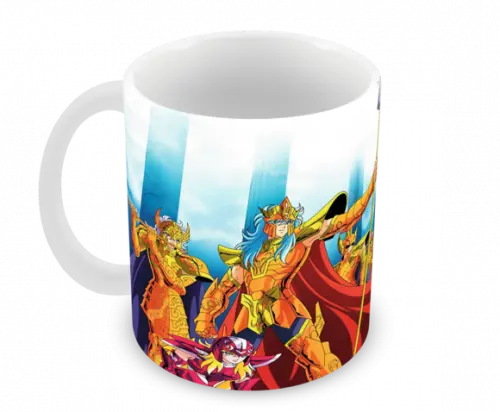 Caneca Polímero os Cavaleiros do Zodíaco Personalizada