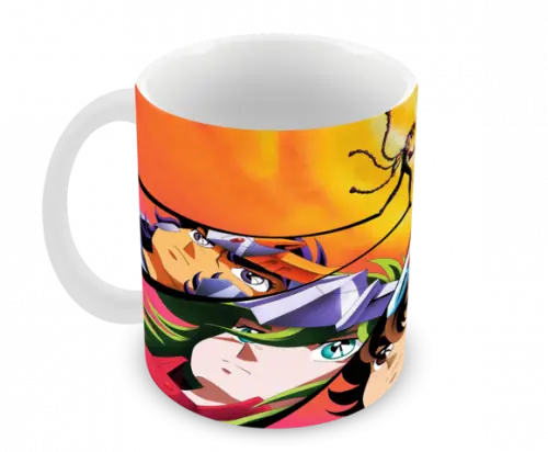 Caneca Polímero os Cavaleiros do Zodíaco Personalizada