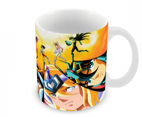 Caneca Polímero os Cavaleiros do Zodíaco Personalizada