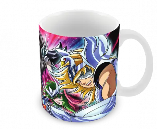 Caneca Polímero os Cavaleiros do Zodíaco Personalizada