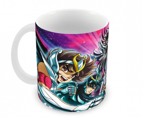 Caneca Polímero os Cavaleiros do Zodíaco Personalizada