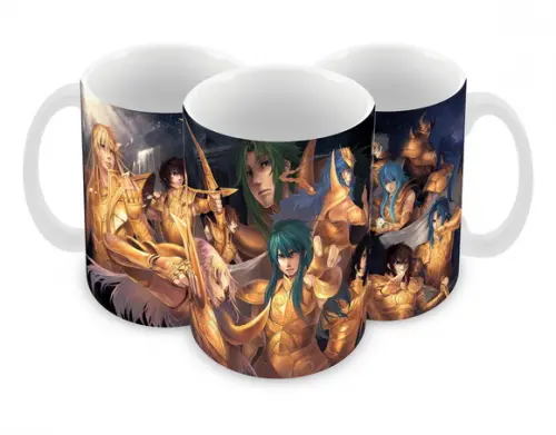 Caneca Polímero os Cavaleiros do Zodíaco Personalizada