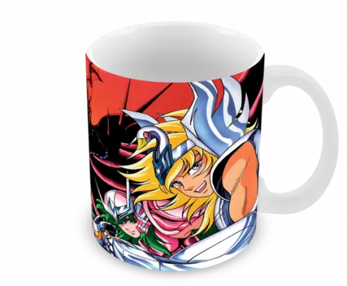 Caneca Polímero os Cavaleiros do Zodíaco Personalizada