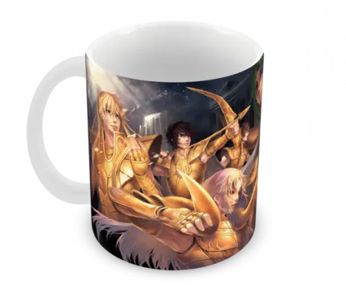 Caneca Polímero os Cavaleiros do Zodíaco Personalizada