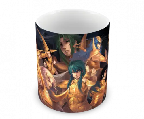 Caneca Polímero os Cavaleiros do Zodíaco Personalizada