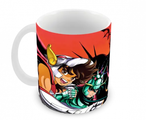 Caneca Polímero os Cavaleiros do Zodíaco Personalizada