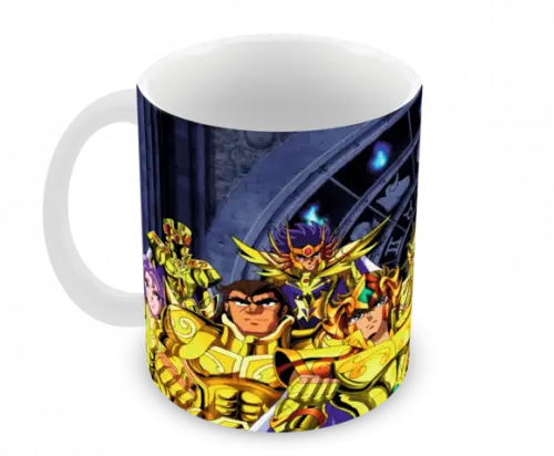 Caneca Polímero os Cavaleiros do Zodíaco Personalizada