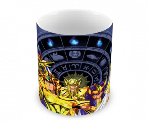 Caneca Polímero os Cavaleiros do Zodíaco Personalizada