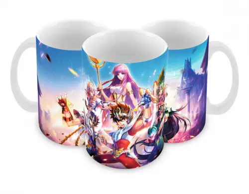 Caneca Polímero os Cavaleiros do Zodíaco Personalizada