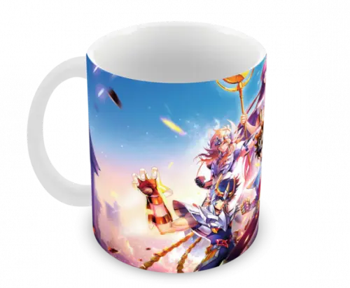 Caneca Polímero os Cavaleiros do Zodíaco Personalizada