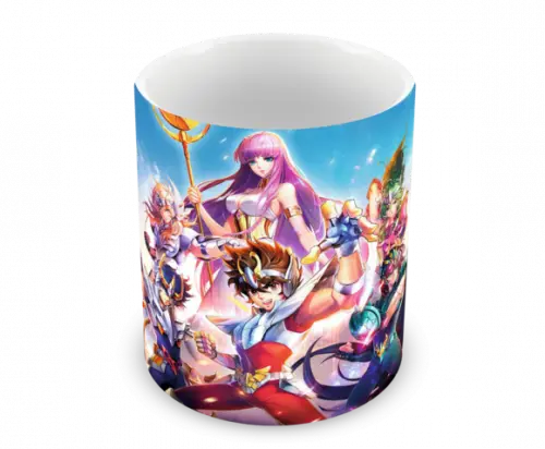 Caneca Polímero os Cavaleiros do Zodíaco Personalizada