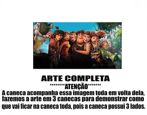 Caneca Polímero os Croods Personalizada