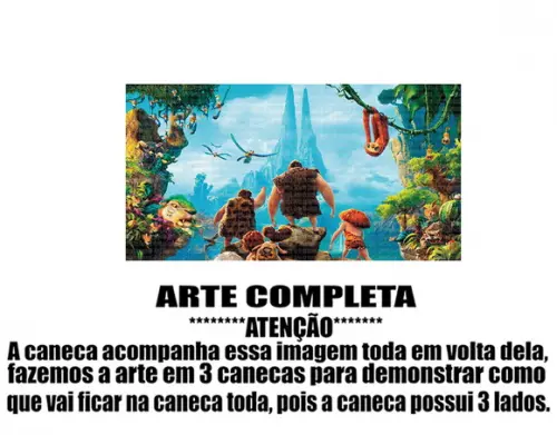 Caneca Polímero os Croods Personalizada