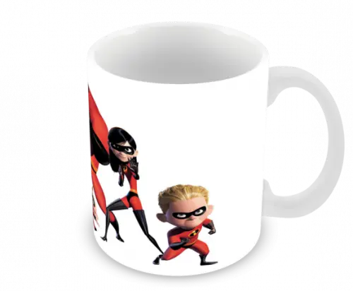 Caneca Polímero os Incríveis com Nome Personalizada