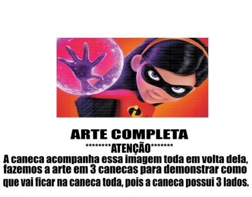 Caneca Polímero os Incríveis Personalizada