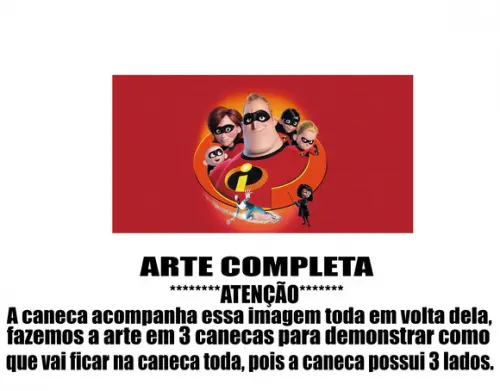 Caneca Polímero os Incríveis Personalizada