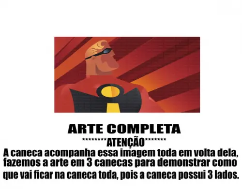 Caneca Polímero os Incríveis Personalizada
