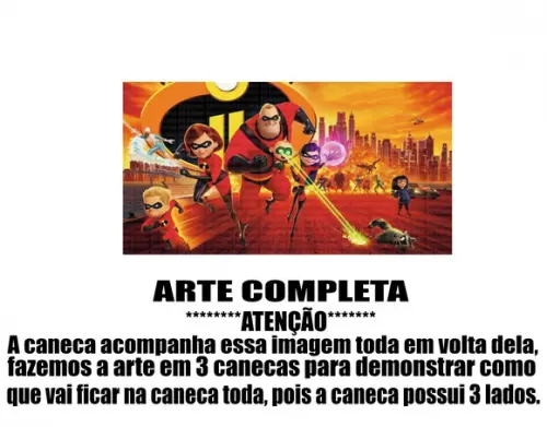 Caneca Polímero os Incríveis Personalizada