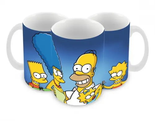 Caneca Polímero os Simpsons Personalizada