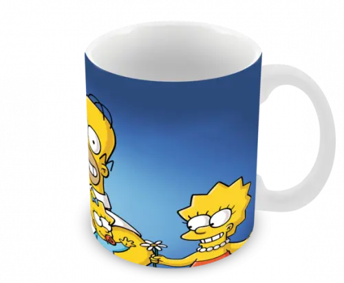 Caneca Polímero os Simpsons Personalizada