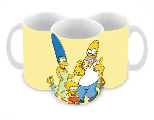 Caneca Polímero os Simpsons Personalizada