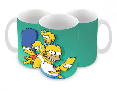 Caneca Polímero os Simpsons Personalizada