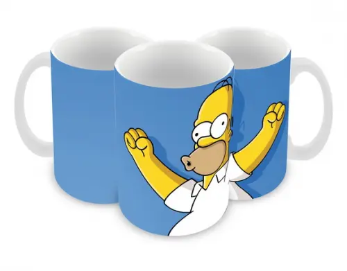 Caneca Polímero os Simpsons Personalizada