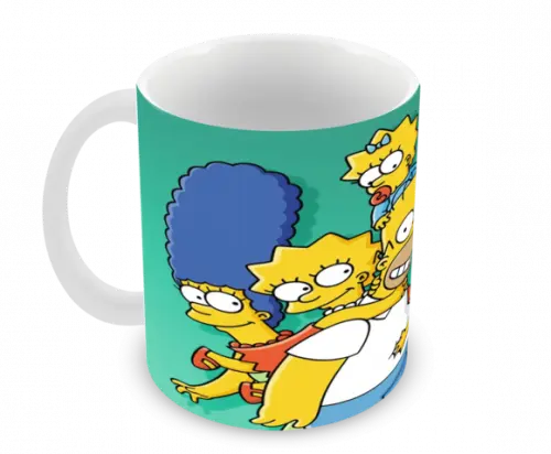 Caneca Polímero os Simpsons Personalizada