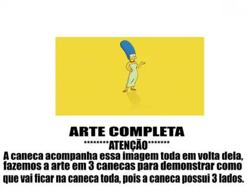 Caneca Polímero os Simpsons Personalizada