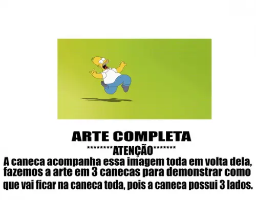 Caneca Polímero os Simpsons Personalizada