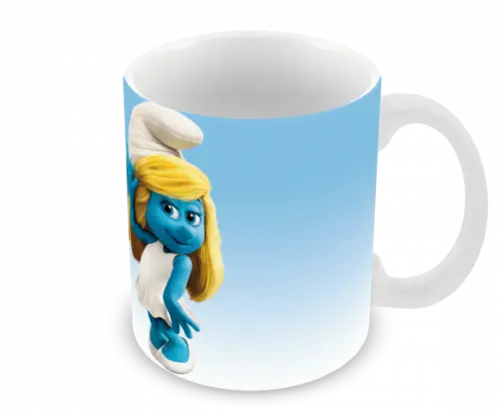 Caneca Polímero os Smurfs Personalizada