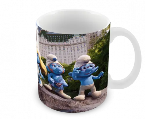 Caneca Polímero os Smurfs Personalizada